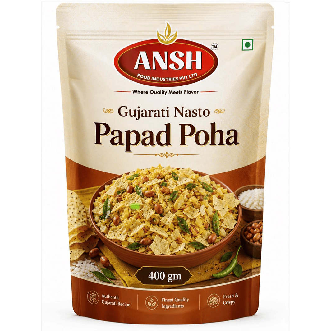ANSH Papad Poha Gujarati Nasto